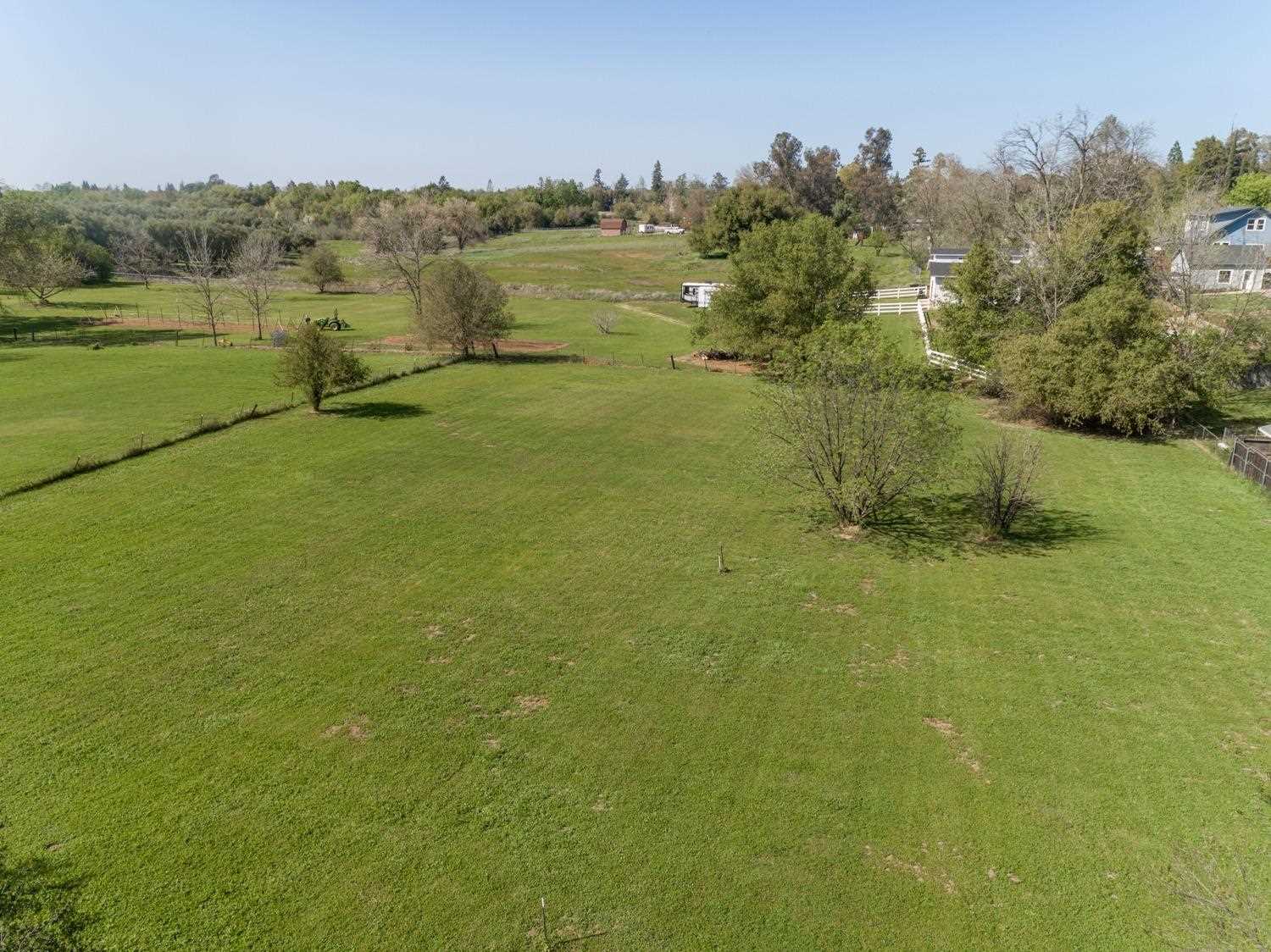 Aerial view across the development area